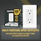 Faith 20A Outdoor GFCI Outlets Slim, Weather/Tamper-Resistant GFCI Duplex, Self-Test, White, 10PK GLS-15ATRWR-WH-10 - alternate 3